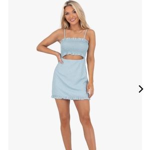 Kittenish BABY BLUE FIRECRACKER DRESS medium